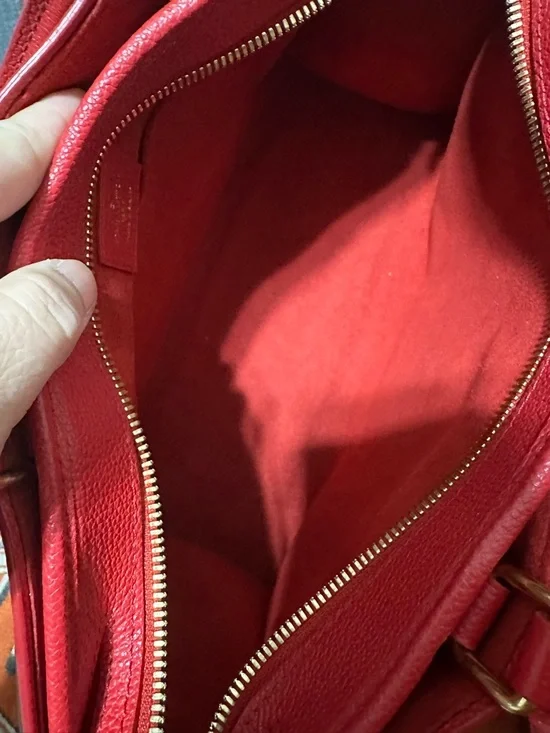 LOUIS VUITTON ❤️🌟SP2187 POPINCOURT PM MONOGRAM W/ RED TRIM BAG⭐️ - Picture 12 of 15